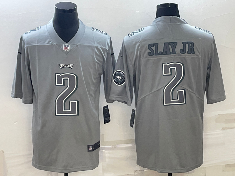 Men's Philadelphia Eagles Darius Slay Jr. #2 Gray Atmosphere Jersey